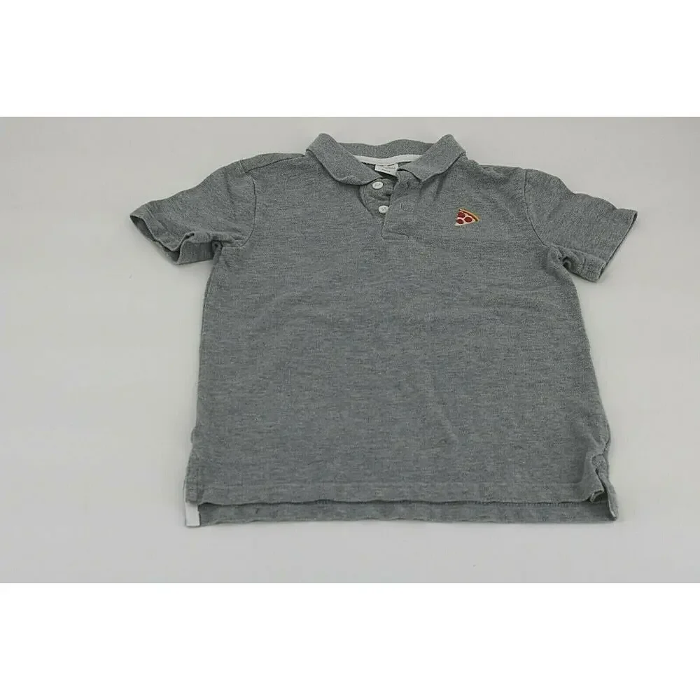 Gymboree Boys Lot of 2 Green & Gray Short Sleeve Polo Shirts Youth Size Small/6